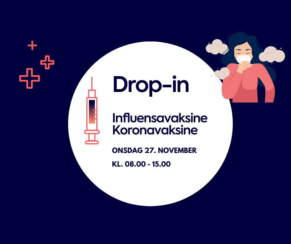 Drop-in vaksinering onsdag 27. november